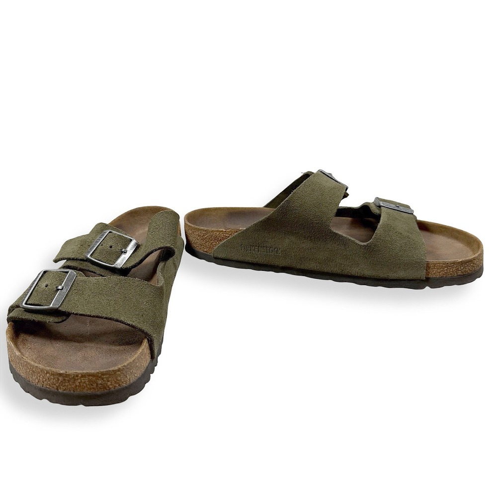 Birkenstock Arizona Forest Green Suede Sandals Mens 10 Womens 12 EU 43 Gorpcore
